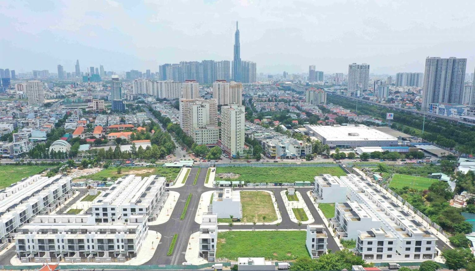 Nhà phố thương mại An Phú New City Giai đoạn 2: Mặt tiền Nguyễn Hoàng 33 nhà phố thương mại an phú new city giai đoạn 2